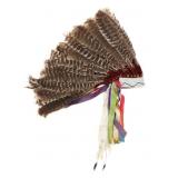 Early Res. Osage Beaded Feathered Headdress