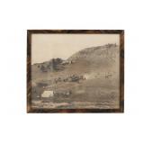 L.A. Huffman Miles City Studio Round Up Collotype