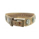 19th-century Comanche Concho Rattlesnake Belt RARE