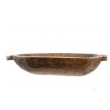Antique Primitive Carved Wood Dough Bowl ca. 19thC