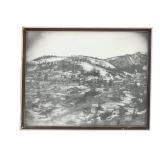 Original Framed Photo of Castle, Montana c. 1889