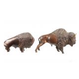 Breyers Molding Co Bison & Iron Wood Bison 1970s