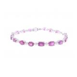 GIA Unheated Kashmir Sapphire Diamond Bracelet