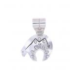 Navajo Randall Endito Sterling Spirit Bear Pendant