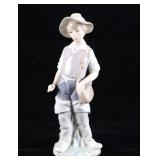 Lladro "Fisher Boy" Porcelain Sculpture 1972