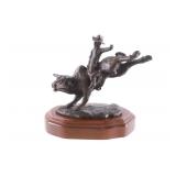 Montana Bull Rider Bronze By Mike Capser