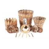 John Vukovich Of Butte, MT Hand Woven Baskets (3)