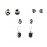 Vintage Navajo & Southwestern Sterling Earrings