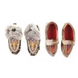 Vintage Tlingit Beaded & Norwegian Moccasins