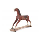 Ca. 1890-1910 Carved Folk Art Rolling Horse