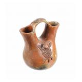 Navajo Stella Y. Claw Horny Toad Wedding Vase
