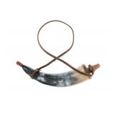 Civil War Era 19th Century Steer Horn Powder Horn