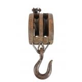 Antique Boston & Lockport Block Co. Double Block