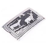 Navajo Tommy Singer Sterling Silver Elk Buckle