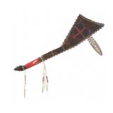 Plains Gunstock War Club W/ Spontoon Blade 1950s