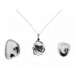 Zebra Agate Sterling Silver Jewelry (3)