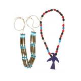 Plains Beaded and Rifle Casing Necklaces