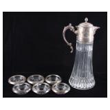 Frank Whiting Sterling Coasters Waterford Decanter