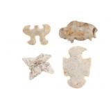 Buffalo, Thunderbird, Fishing Knapped Points