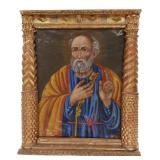 18th Century Saint Peter Catholic Oil Painting