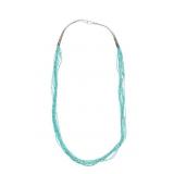 RARE Navajo Sleeping Beauty 10-Strand Necklace