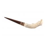Antler Tine Carved Wooden Letter Opener c. 1950s