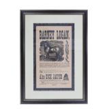 "Barney Logan & Dick Jasper" Breeding Broadside