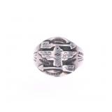 Fred Harvey Era Navajo Silver Thunderbird Ring