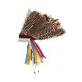 Early Res. Osage Beaded Feathered Headdress