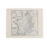 Ca. 1734 Roman Julis Civilis Dutch Map of Gaul