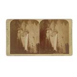 L.A. Huffman (1854-1951) "Tower Falls" Stereoview