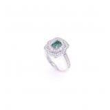 GIA Color Change Alexandrite VS1 Diamond Plat Ring