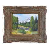 20th C. Original Oil on Board by Tom Waugh