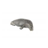 Early 1900 Inuit Steatite Walrus Carving w/ Tusks