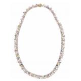 GIA UNHEATED Sapphire & Diamond 18k Necklace