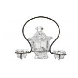 France, Baccarat Crystal Sugar Dispenser Set