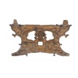 Ca. Early 19th C. Carved Black Forest Floral Panel
