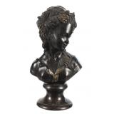 After Triarn Tiam Paris Bronze Bust Sculpture