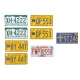 Alaska & Colorado License Plates 1966 - 1976