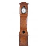 French Provincial Longcase Walnut Clock 18th C