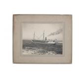 Ca. 1897 Speedwell Boat Photo by W. Heeley Photo