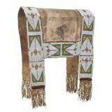 Ca. 1870 Sioux Beaded Saddle Blanket ex-Jerich