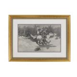 "Cowboys Roping Hogs in..." Frederic Remington