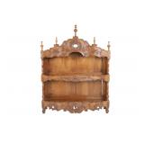 18th C Louis XV Carved Walnut Wall Estanier