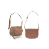 Leather & Cord Net Shooting / Hunting Bags (2)