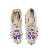 Early 1900 Cheyenne Keyhole Beaded Moccasins
