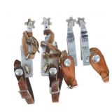 P.M. Kelly Bros Rodeo Bull Rider Spurs (2 Sets)