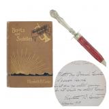 Elizabeth Custer Signed 1st Ed. & Custer Dagger