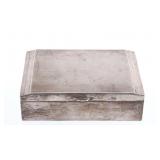 C.a 1935 Art Deco Sterling Silver Cigarette Box