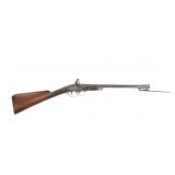 18th C. Engraved British Blunderbuss w/ Bayonet
